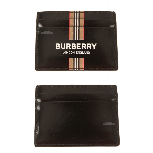 [버버리] 8030526 1 스트라이프 로고 카드지갑 블랙 지갑 / TJ,BURBERRY