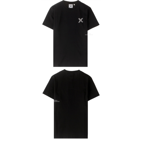 [겐조] 20FW 5TS001 4SJ 99 클래식 엑스 로고 반팔 티셔츠 블랙 남성 티셔츠 / TR,KENZO