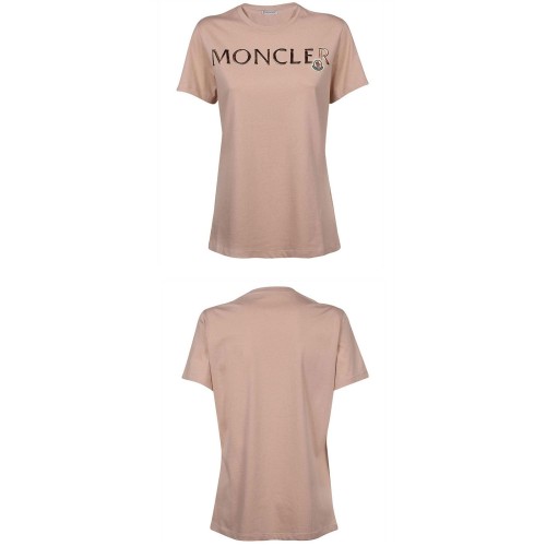 [몽클레어] 8C71510 V8094 510 로고패치 반팔티셔츠 베이비핑크 여성 티셔츠 / TJ,MONCLER
