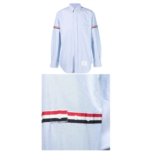 [톰브라운] MWL150E 06177 480 클래식 롱 버튼 다운 옥스포드 셔츠 라이트 블루 남성 셔츠 / TJ,THOM BROWNE
