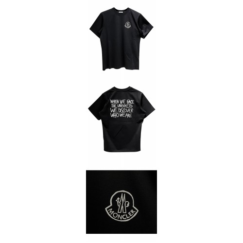 [몽클레어] 8C00010 829FB 999 그래픽 프린트 반팔티셔츠 블랙 여성 티셔츠 / TJ,MONCLER