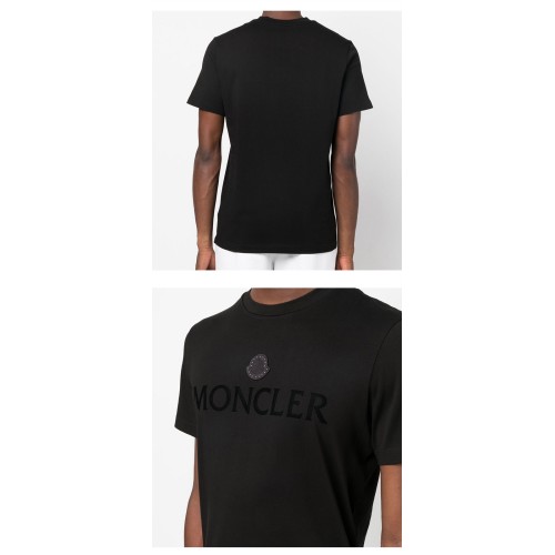 [몽클레어] 8C00007 8390T 999 가슴로고 라운드 반팔티셔츠 블랙 남성 티셔츠 / TJ,MONCLER