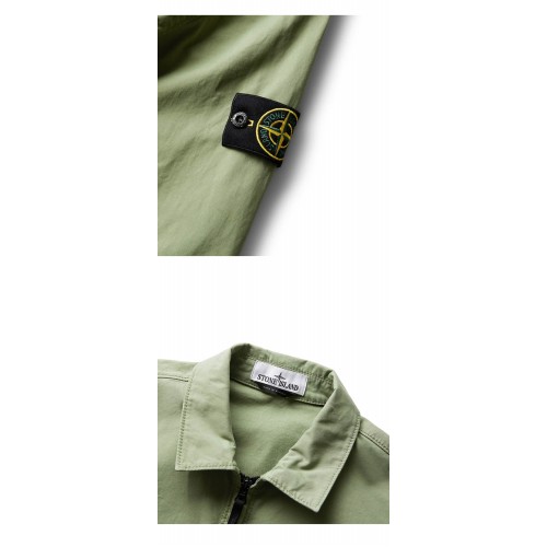 [스톤아일랜드] 23SS 781510210 V0055 와펜패치 셔츠 자켓 그린 남성 자켓 / TLS,STONE ISLAND