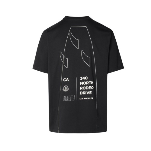 [몽클레어] 8C00043 89AJS 999 암로고 서핑 프린팅 반팔티셔츠 블랙 남성 티셔츠 / TJ,MONCLER