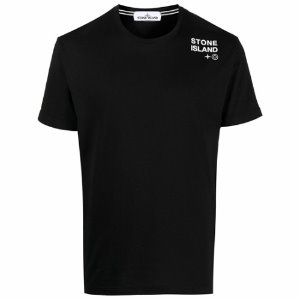 [스톤아일랜드] 21SS 74152NS56 V0029 숄더로고 라운드 반팔티셔츠 블랙 남성 티셔츠 / TTA,STONE ISLAND