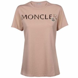 [몽클레어] 8C71510 V8094 510 로고패치 반팔티셔츠 베이비핑크 여성 티셔츠 / TJ,MONCLER