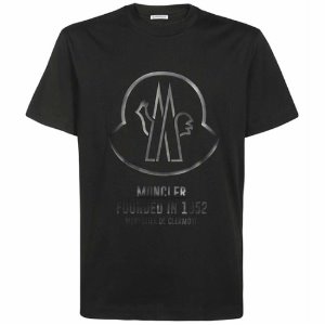 [몽클레어] 8C00029 8390T 999 빅로고 라운드 반팔티셔츠 블랙 남성 티셔츠 / TJ,MONCLER