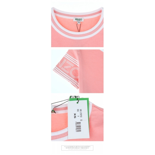 [겐조] 17SS 985 2TS793 32 암 로고 반팔 티셔츠 핑크 여성 티셔츠 / TR,KENZO