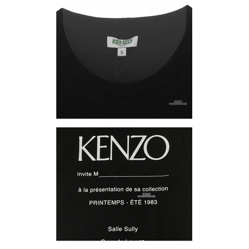 [겐조] 19SS 5TS018 4CB 99 로고 프린팅 클래식 반팔 티셔츠 블랙 남성 티셔츠 / TR,KENZO