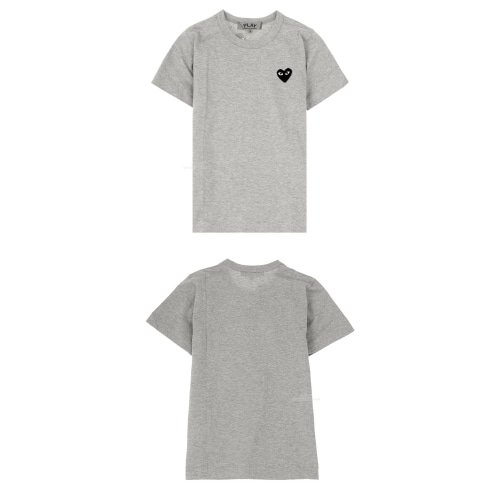 [꼼데가르송] YZ-T005-051-1 와펜 라운드 반팔티셔츠 그레이 여성 티셔츠 / TEO,COMME DES GARCONS