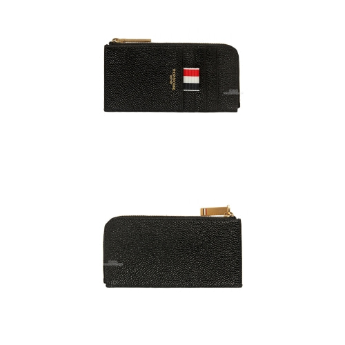 [톰브라운] 20SS MAW080A 00198 001 하프 지퍼 어라운드 카드 지갑 블랙 지갑 / TTA,THOM BROWNE