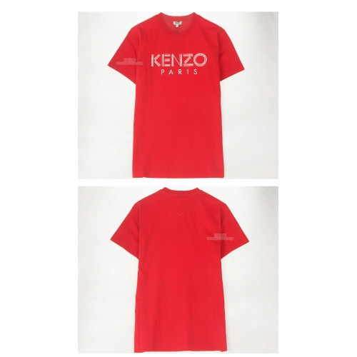 [겐조] 20SS 5TS092 4SG 21 로고 반팔 티셔츠 레드 남성 티셔츠 / TR,KENZO