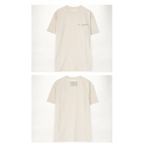 [어콜드월] 20SS ACWMTS001WHL AM 프린팅 로고 반팔 티셔츠 아몬드밀크 남성 티셔츠 / TFN,A COLD WALL