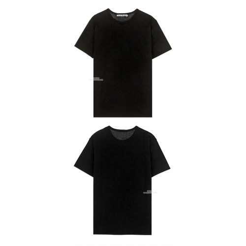 [아크네] 19FW 25O173 900 나이아가라 클래식 반팔 티셔츠 블랙 남성 티셔츠 / TR,ACNE STUDIOS