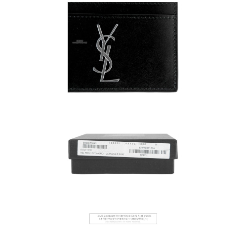 [생로랑] 485631 0SX0E 1000 모노그램 로고 카드 지갑 블랙 지갑 / TJ,SAINT LAURENT