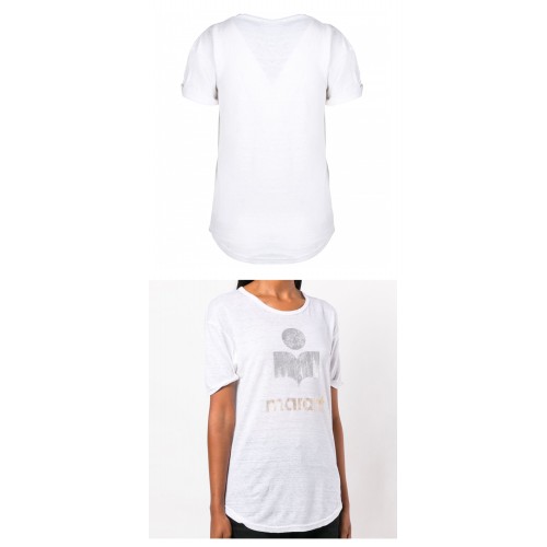 [이자벨마랑] 00MTS0299 00M008E WH 콜디 프린트 라운드 반팔티셔츠 화이트 여성 티셔츠 / TR,ISABEL MARANT