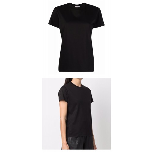 [몽클레어] 8C00011 809CR 999 로고패치 반팔티셔츠 블랙 여성 티셔츠 / TJ,MONCLER