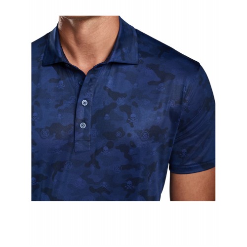 [지포어] G4MS22K15 BPRNT 로고 스컬 셔츠 블루 네이비 남성 셔츠 / TR,G/FORE