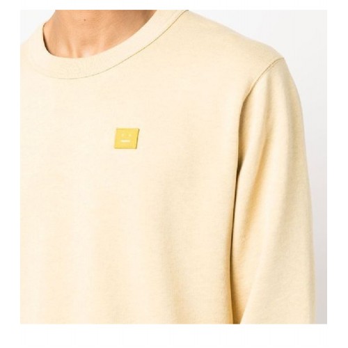 [아크네] CI0131 DAG 페이스 패치 스웨트셔츠 옐로우 남성 티셔츠 / TJ,ACNE STUDIOS