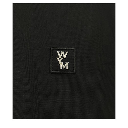 [우영미] W233TS10708B 서울 엠보 로고 라운드 반팔티셔츠 블랙 남성 티셔츠 / TJ,WOOYOUNGMI