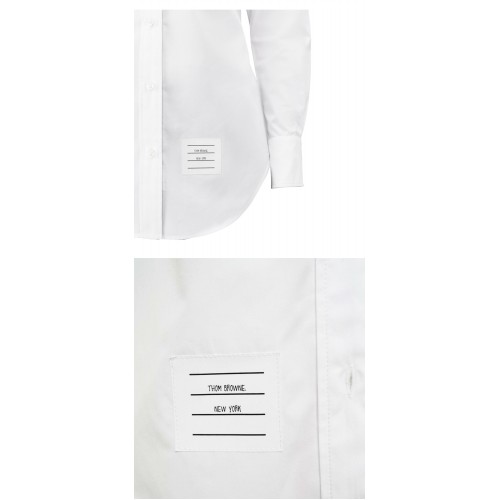 [톰브라운] FLL005E F0313 100 그로그랭 포켓 옥스포드 클래식 셔츠 화이트 여성 자켓 / TJ,THOM BROWNE