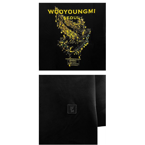 [우영미] W233TS05708B 크라운 백로고 반팔 티셔츠 블랙 남성 티셔츠 / TJ,WOOYOUNGMI