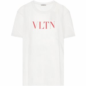 [발렌티노] 20SS TV3MG10V3LE 0BO 로고 프린팅 반팔티셔츠 화이트 남성 티셔츠 / TJ,VALENTINO