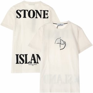 [스톤아일랜드] 20SS 72152NS89 V0093 로고 라운드 반팔티셔츠 아이보리 남성 티셔츠 / TEO,STONE ISLAND