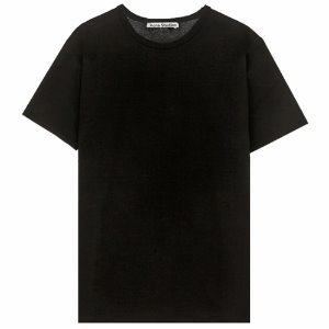 [아크네] 19FW 25O173 900 나이아가라 클래식 반팔 티셔츠 블랙 남성 티셔츠 / TR,ACNE STUDIOS