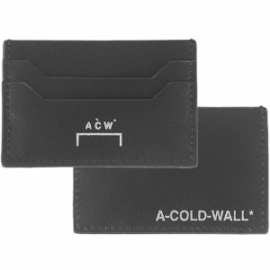 [어콜드월] 20SS ACWUA022WHL BK 로고 레더 카드지갑 블랙 지갑 / TJ,A COLD WALL