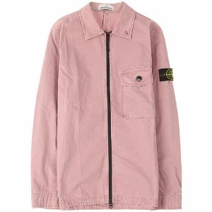 [스톤아일랜드] 20SS 7215114WN V0186 와펜패치 가슴포켓 셔츠자켓 핑크 남성 자켓 / TEO,STONE ISLAND
