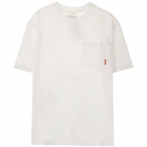 [아크네] BL0214 183 패치포켓 코튼 라운드 반팔티셔츠 옵틱화이트 남성 티셔츠 / TJ,ACNE STUDIOS