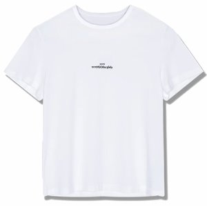 [메종 마르지엘라] S30GC0701 S22816 100 로고 자수 라운드 반팔 티셔츠 화이트 남성 티셔츠 / TJ,MAISON MARGIELA