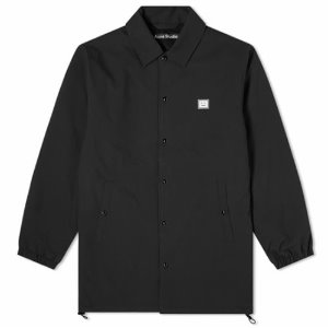 [아크네] C90055 900 페이스 패치 셔츠 롱 자켓 블랙 남성 자켓 / TR,ACNE STUDIOS