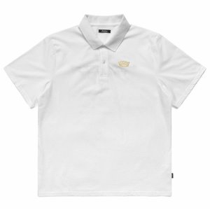 [말본] M-7400-WHT 트로피 자수 폴로 티셔츠 화이트 남성 티셔츠 / TR,MALBON