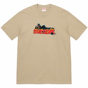 [슈프림] FW22T35 BG 캣우먼 로고 프린팅 라운드 반팔티셔츠 베이지 공용 티셔츠 / TSH,SUPREME
