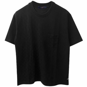 [루이비통] 1A8HB 하프 다미에 포켓 티셔츠 블랙 남성티셔츠 / TEO,LOUIS VUITTON