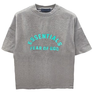 [피어오브갓] 125SP242003F 123 에센셜 스프링 프린티드 로고 티셔츠 다크헤더그레이 남성 티셔츠 / TLS,FEAR OF GOD